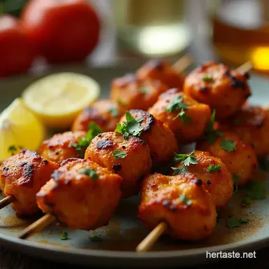 Chicken Tikka Skewers My Secret to Sizzling Indian Flavours Recipe Card