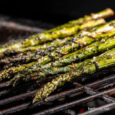 Asparagus on the BBQ Recipe Sizzling LemonGarlic Goodness Recipe Card