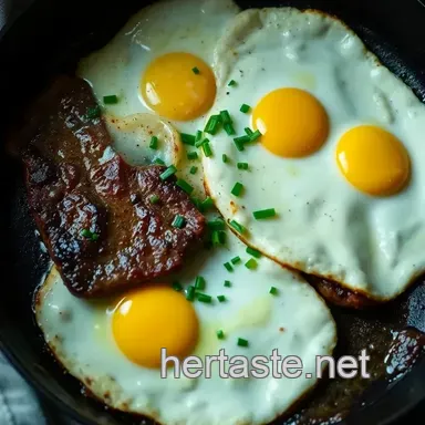 Sizzling Steak and Eggs: A Breakfast Classic presentation