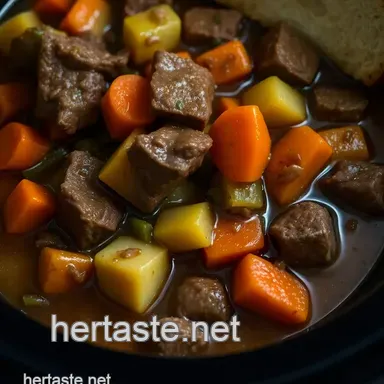 Slow-Cooked Beef and Vegetable Stew: A Hearty Classic for the Soul presentation