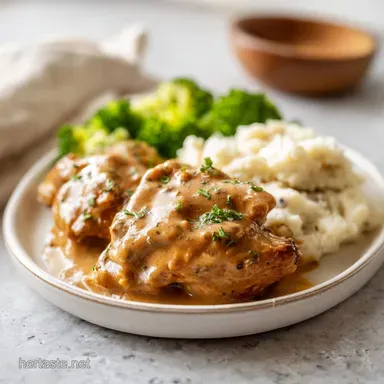 Slow Cooker Chicken and Gravy: 6 Hour Tender Recipe Recipe Card