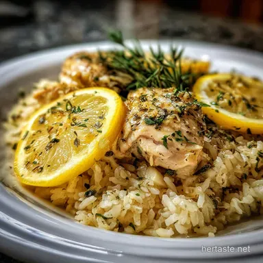 Slow Cooker Lemon Herb Chicken for 5 Servings Recipe Card