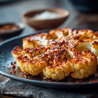 Cauliflower Steak Smoky Spiced Perfectly Roasted Recipe Recipe Card