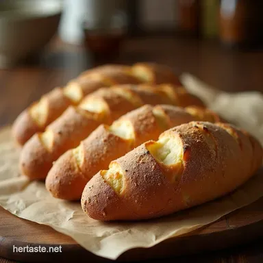 Artisan Sourdough DemiBaguettes Open Crumb Crisp Crust Recipe Card