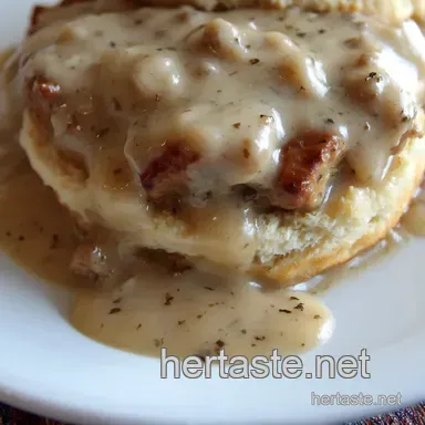 Biscuits and Gravy Recipe: Proper Southern Comfort Food! Recipe Card