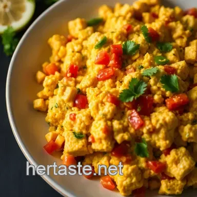 Tofu Recipes: Southwestern Tofu Scramble - Vegan Delight! Recipe Card