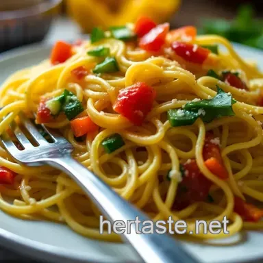 Spaghetti Squash Primavera: A Wholesome Twist on Pasta Night Recipe Card