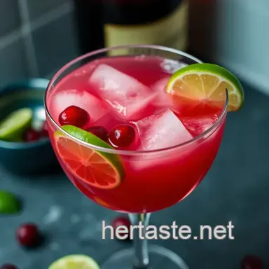 My Easy Sparkling Cranberry Bliss with Champagne and Cranberry Juice Recipe Card