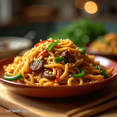 Easy 30Minute Beef Lo Mein Better Than Takeout Recipe Card
