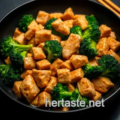Speedy Chicken & Broccoli Stir-Fry presentation
