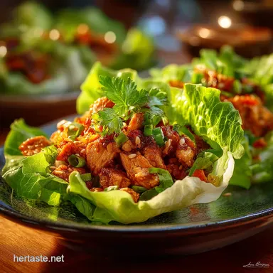 Speedy Chicken Taco Lettuce Wraps Our Zesty LowCarb Weeknight Winner Recipe Card