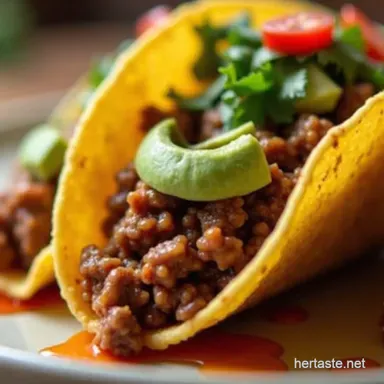 Speedy Easy Ground Beef Tacos Ole Under 30 Minutes Recipe Card