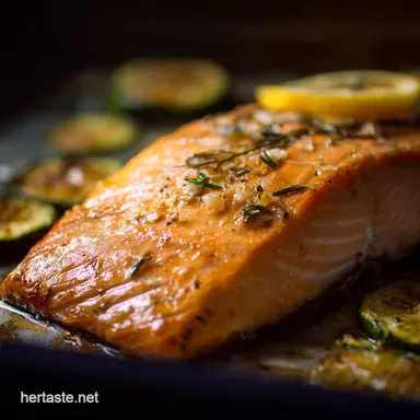 Speedy Sheet Pan Salmon: Quick and Easy Healthy Dinner Recipes! Recipe Card