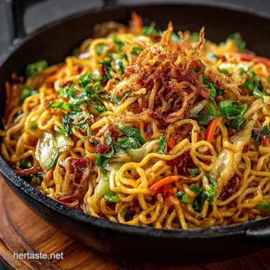 Speedy Veg Hakka Noodles Wok to Plate in 30 Recipe Card