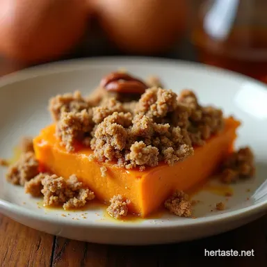 Spiced Sweet Potato Casserole My Secret Pecan Crumble Recipe Card