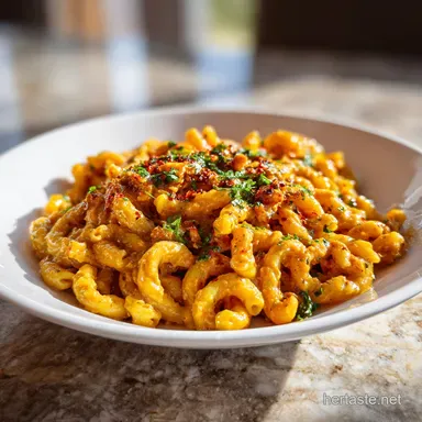 Easy Spicy Peanut Pasta in 15 Minutes Recipe Card