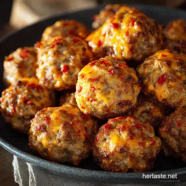Spicy Pimiento Cheese Sausage Ball Appetizer: The Ultimate Tailgating Recipe