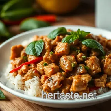 Easy High Protein Dinner Ideas: Spicy Thai Basil Chicken Recipe