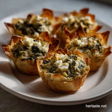 Top Easy Bite Sized NYE Appetizer Idea with Spinach: Crispy