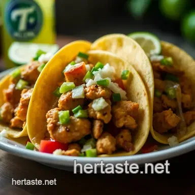 Stanley Cup Baja Blast Chicken Tacos: A Refreshing Taco Bell Game Day Favorite Recipe Card
