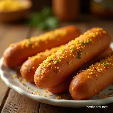 State FairWorthy Homemade Corn Dogs Easy Recipe Recipe Card