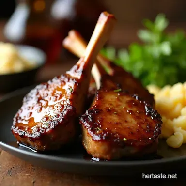 Sticky Quick Honey Garlic Lamb Chops with My FailProof Cast Iron Sear Recipe Card