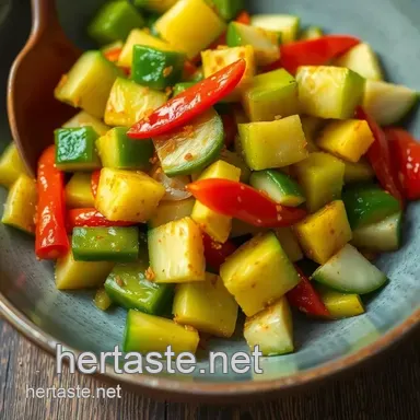 How to Make the Best Stir-Fry Spicy Chayote with Bold Flavors Recipe Card