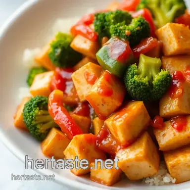 My Easy Weeknight Stir-Fry Tofu with Spicy Gochujang Sauce Recipe Card