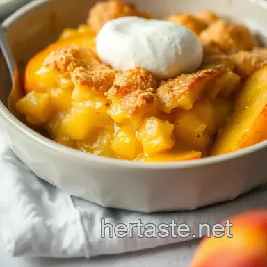 Summer Peach Cobbler: Sunshine in Every Bite! Recipe Card