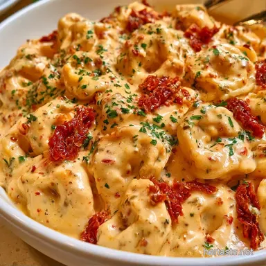 Sun-Dried Tomato Tortellini in 20 Minutes Recipe Card