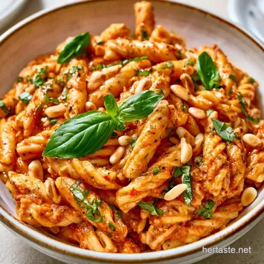 SunDried Tomato Pesto Pasta Salad for 8 Recipe Card