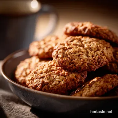 Butterless Cookies: Chewy Spiced Oatmeal Recipe Without Butter Recipe Card