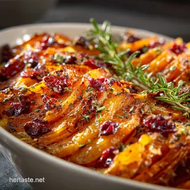 Sweet Potato Cranberry Gratin The Ultimate Gourmet Thanksgiving Side Dish Recipe Card