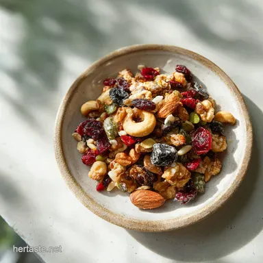 Sweet and Salty Trail Mix for 20 Min Recipe Card