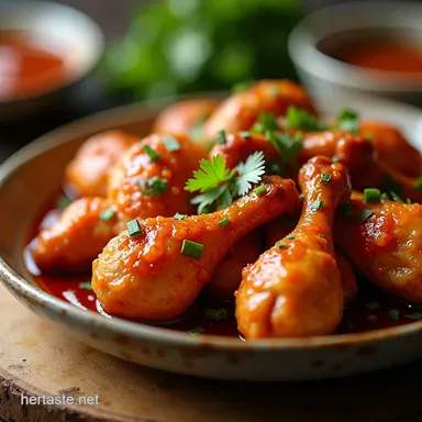 Sweet Spicy Korean Baked Honey Gochujang Chicken Recipe Card