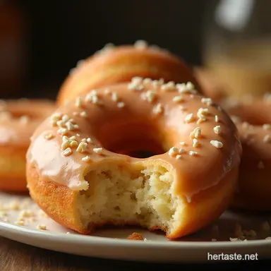 Perfectly Puffy Sourdough Glazed Donuts with Sophisticated Tang Recipe Card