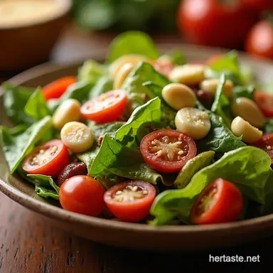 Best Copycat Olive Garden Salad Recipe with Tangy Dressing Recipe Card