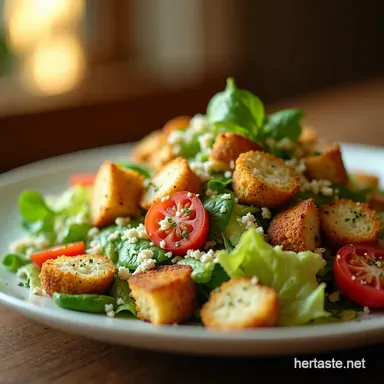 The Definitive Homemade Caesar Salad Tangy Creamy Recipe Card