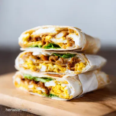 Breakfast Crunchwrap My Full Monty GrabandGo Treat Recipe Card