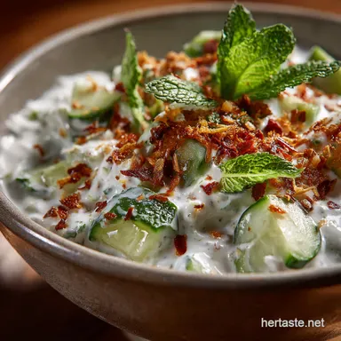 My GoTo Easy Indian Raita Recipe for the Ultimate Cooling Cucumber Dip Recipe Card