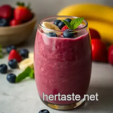The &quot Morning Glory&quot  Super Smoothie presentation