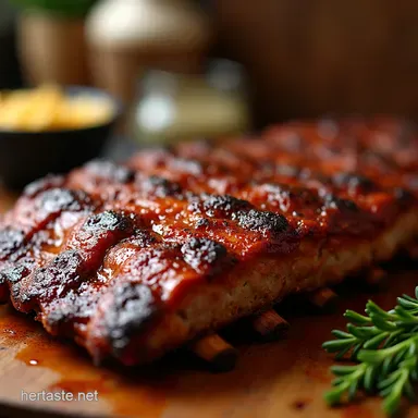 Easy Dry Rubbed BBQ Ribs Tender NoFuss Oven Recipe Recipe Card