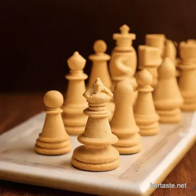 Queen's Gambit Chessmen Cookies: A Homemade Treat! Recipe Card