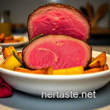 The Quintessential Roast Beef presentation