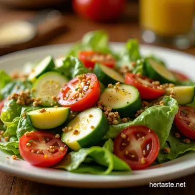 Homemade Olive Garden Salad with Zesty Copycat Dressing Recipe Card
