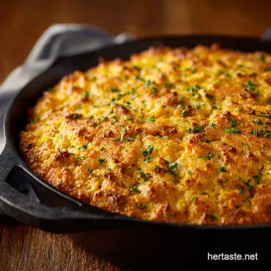 Cornbread Casserole: Ultimate Cheesy Skillet Recipe for Comfort Recipe Card