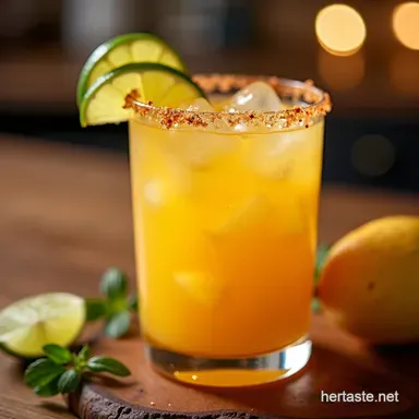 Fresh Mango Margarita Recipe Perfectly Balanced Bright Recipe Card