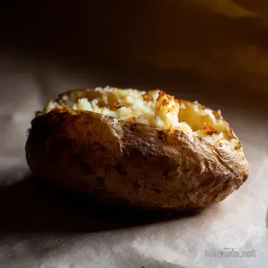 Perfect Baked Potato How to Make Em Fluffy Crispy Recipe Card