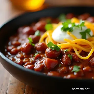 The Best Chili Recipe TexasStyle Beef Chili No Beans Recipe Card