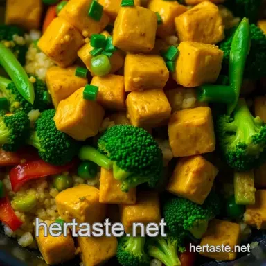Easy Air Fryer Curry Tofu: My Family's Favorite Weeknight Meal Recipe Card